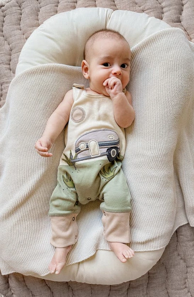 L'ovedbaby Appliqué Organic Cotton Romper In Camper
