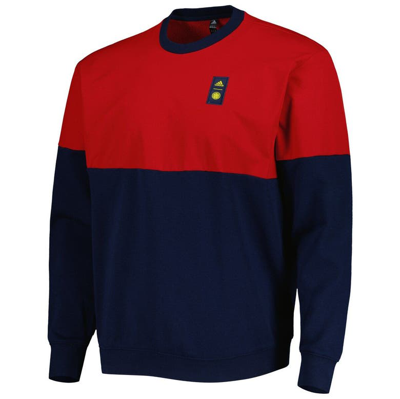 Shop Adidas Originals Adidas Navy/red Colombia National Team Dna Pullover Sweatshirt