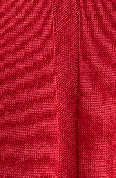 Shop Rick Owens Maglia Penta Jacquard Virgin Wool Crewneck Sweater In Cardinal Red