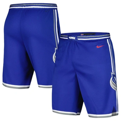 Shop Nike Blue Sacramento Kings 2023/24 City Edition Swingman Shorts