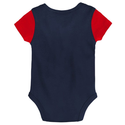 Shop Outerstuff Newborn & Infant Navy/red Minnesota Twins Little Champ Three-pack Bodysuit Bib & Booties Set