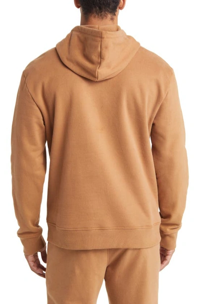 Shop Beyond Yoga Every Body Cotton Blend Hoodie In Toffee