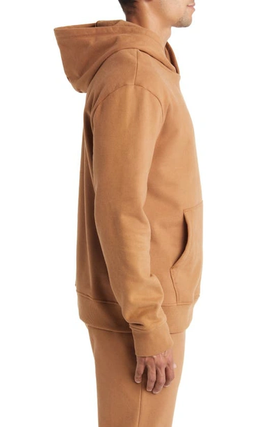 Shop Beyond Yoga Every Body Cotton Blend Hoodie In Toffee