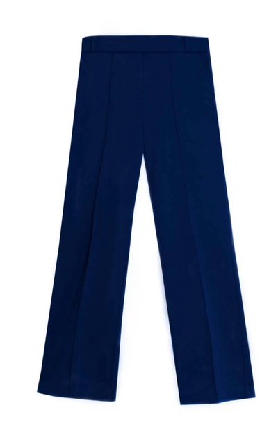 Shop Vilagallo Women's Carole Trouser In Navy In Blue