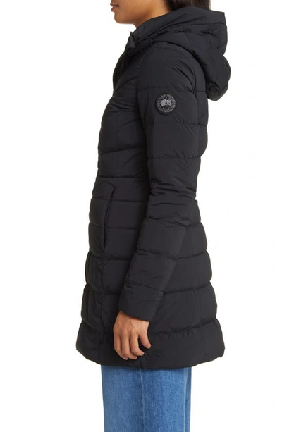 Canada Goose Clair Hooded Puffer Coat In Black | ModeSens