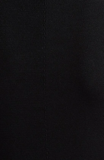 Shop Diesel M-onervax Body-con Mock Neck Rib Sweater Dress In Deep/ Black