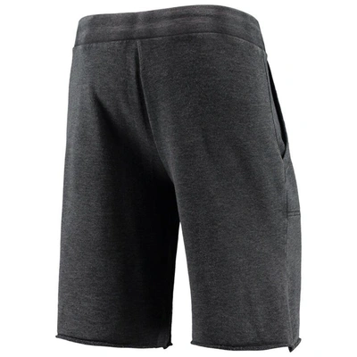 Shop Alternative Apparel Heathered Black  Michigan State Spartans Victory Lounge Shorts In Heather Black