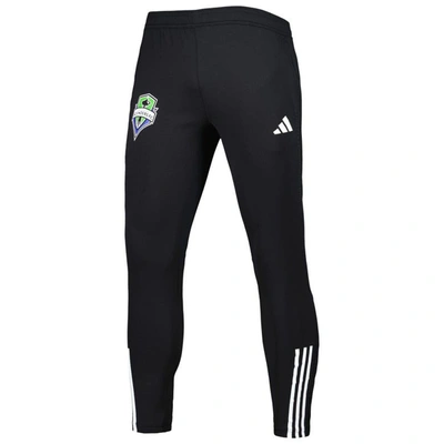 Shop Adidas Originals Adidas Black Seattle Sounders Fc 2023 On-field Team Crest Aeroready Training Pants