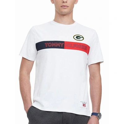 Shop Tommy Hilfiger White Green Bay Packers Core T-shirt