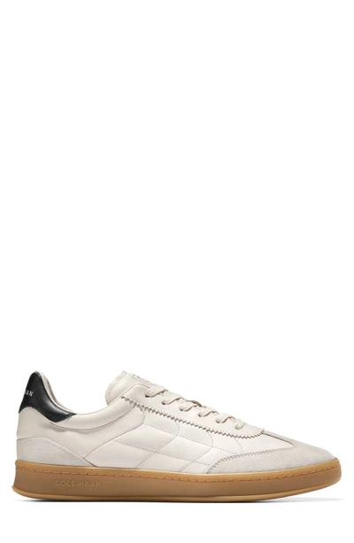 Shop Cole Haan Grandpro Breakaway Leather Sneaker In Ivory/ Silver Lining/ Gum