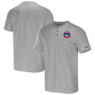 Shop Darius Rucker Collection By Fanatics Heather Gray Chicago Cubs Henley T-shirt