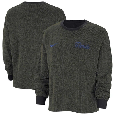 Shop Nike Black Florida Gators Yoga Script Pullover Sweatshirt