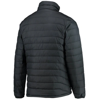 Shop Columbia Black Purdue Boilermakers Powder Lite Omni-heat Reflective Full-zip Jacket