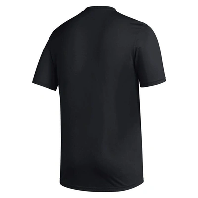 Shop Adidas Originals Adidas  Black Arizona State Sun Devils Sideline Strategy Glow Pregame T-shirt