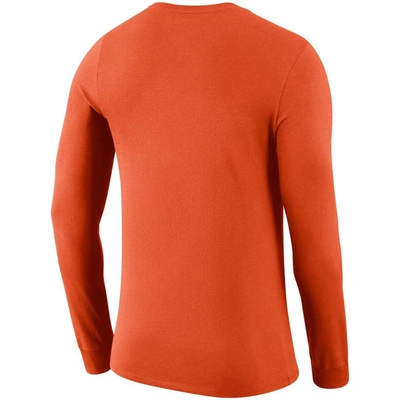 Shop Nike Orange Clemson Tigers Local Mantra Performance Long Sleeve T-shirt