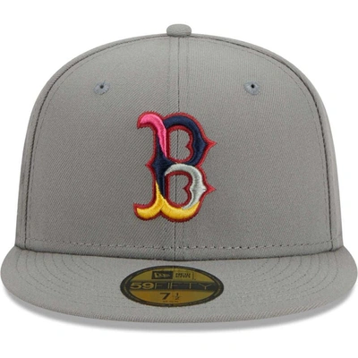 Shop New Era Gray Boston Red Sox Color Pack 59fifty Fitted Hat