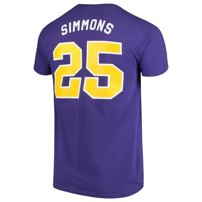 Shop Retro Brand Original  Ben Simmons Purple Lsu Tigers Alumni Basketball Jersey T-shirt