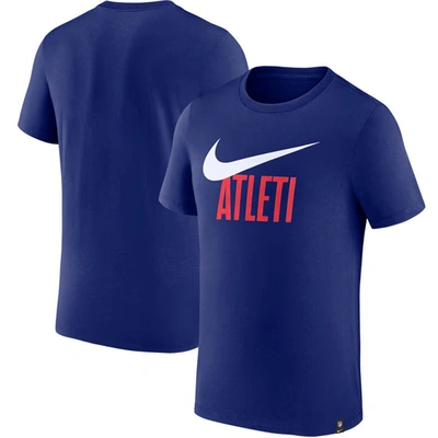 Shop Nike Navy Atletico De Madrid Swoosh T-shirt