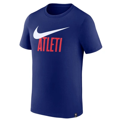 Shop Nike Navy Atletico De Madrid Swoosh T-shirt