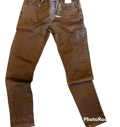 Shop Bianco Pull On Jeans In Brown