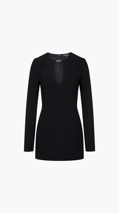 Shop Barbara Bui Fitted Crepe Tunic In Black
