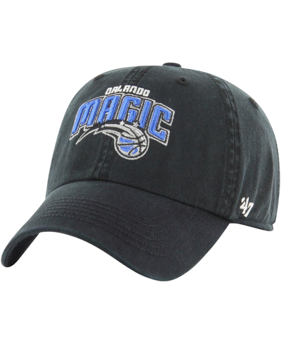 Shop 47 Brand Men's ' Black Orlando Magic Classic Franchise Fitted Hat