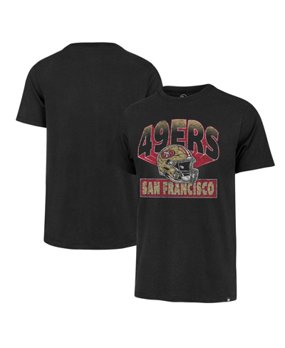 Shop 47 Brand Men's ' Black Distressed San Francisco 49ers Amplify Franklin T-shirt
