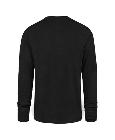 47 Brand Men's ' Black Distressed Baltimore Ravens Premier Franklin Long Sleeve T-shirt In Black