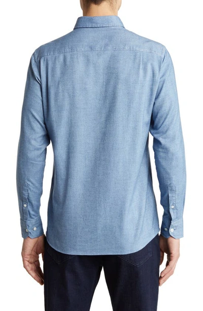 Shop Rodd & Gunn Barrhill Sports Fit Button-down Shirt In Polar Blue