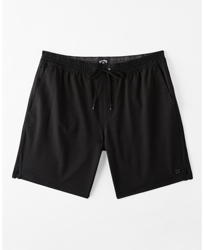 Shop Billabong Men's Crossfire Elastic Hybrid Shorts In Black