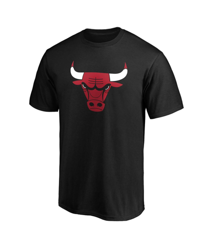 Fanatics Men's  Coby White Black Chicago Bulls Playmaker Name And Number Team T-shirt In Black