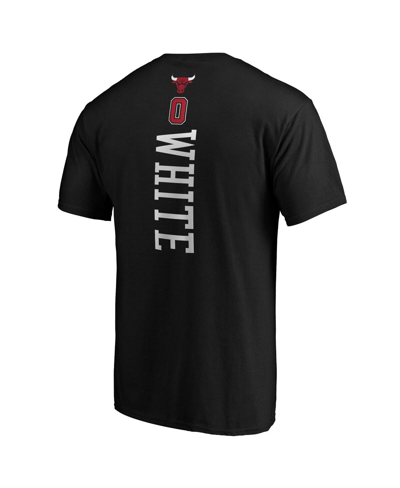 Fanatics Men's  Coby White Black Chicago Bulls Playmaker Name And Number Team T-shirt In Black