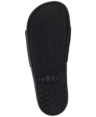 Shop Adidas Originals Men's And Women's Adilette Comfort Slide Sandals From Finish Line In Core Black,gold