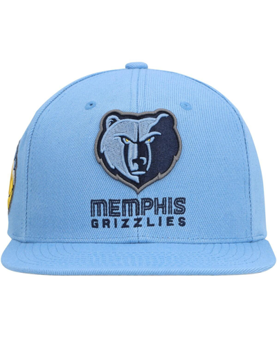 Mitchell & Ness Men's  Light Blue Memphis Grizzlies Side Core 2.0 Snapback Hat In Light Blue