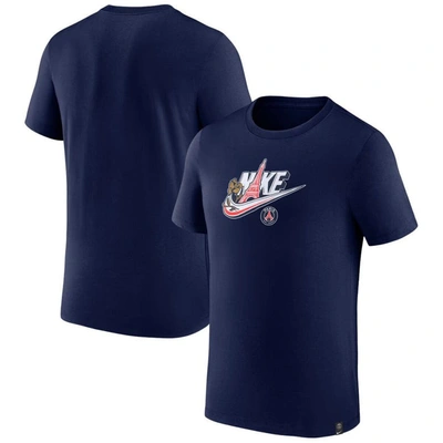 Shop Nike Navy Paris Saint-germain Futura T-shirt