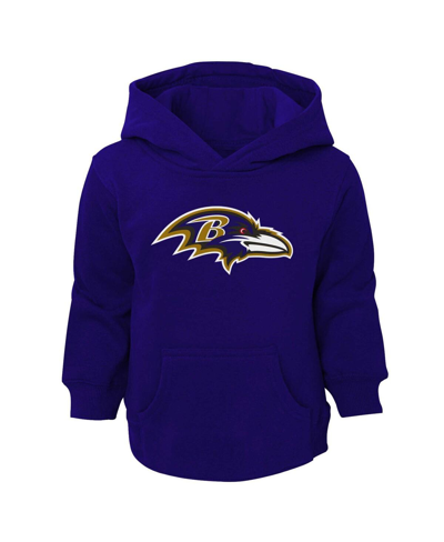 Shop Outerstuff Toddler Boys And Girls Purple Baltimore Ravens Logo Pullover Hoodie