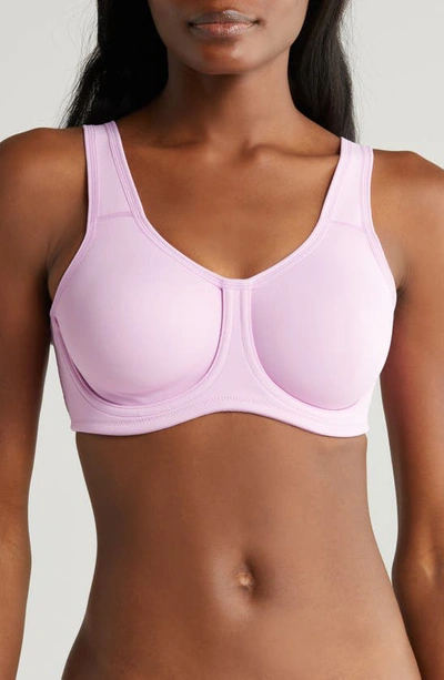 Shop Wacoal Simone Seamless Underwire Sports Bra In Phalaenopsis