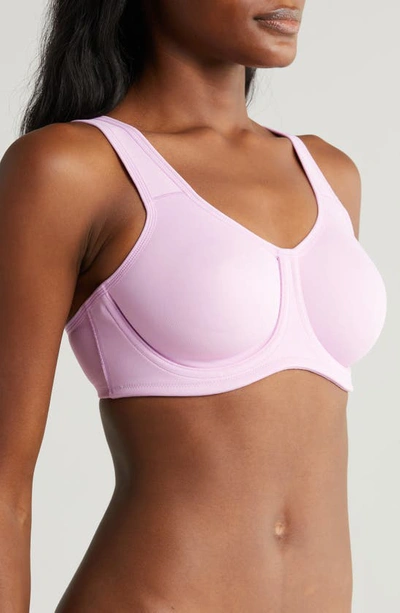 Shop Wacoal Simone Seamless Underwire Sports Bra In Phalaenopsis