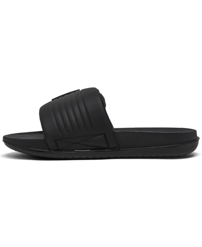 Shop Nike Women's Offcourt Adjust Slide Sandals From Finish Line In Black,white