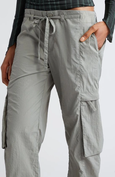Shop Paloma Wool Sese Straight Leg Recycled Nylon Cargo Pants In Grey