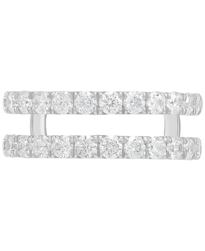 Shop Grown With Love Igi Certified Lab Grown Diamond (1-1/2 Ct. T.w.) Enhancer Ring In 14k White Gold