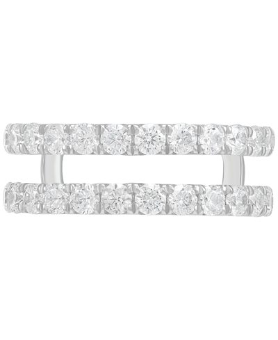 Grown With Love Igi Certified Lab Grown Diamond (1-1/2 Ct. T.w.) Enhancer Ring In 14k White Or Yellow Gold In White Gold