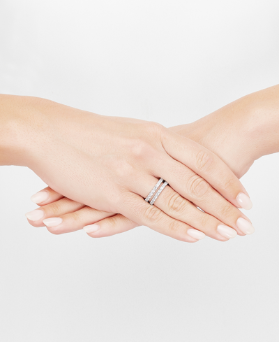 Grown With Love Igi Certified Lab Grown Diamond (1-1/2 Ct. T.w.) Enhancer Ring In 14k White Or Yellow Gold In White Gold