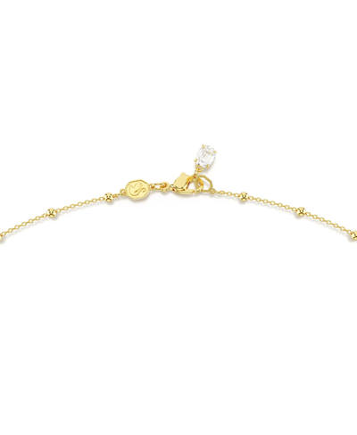 Shop Swarovski Round Cut, White, Gold-tone Imber Strand Age Necklace