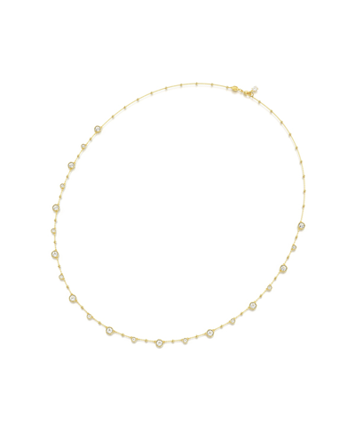 Shop Swarovski Round Cut, White, Gold-tone Imber Strand Age Necklace
