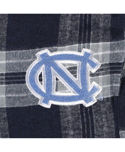 Profile Men's  Navy Distressed North Carolina Tar Heels Big And Tall 2-pack T-shirt And Flannel Pants In Navy