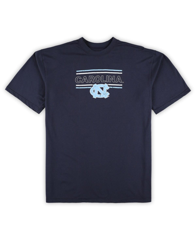 Shop Profile Men's  Navy Distressed North Carolina Tar Heels Big And Tall 2-pack T-shirt And Flannel Pants