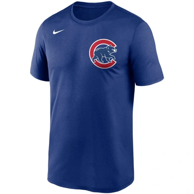 Shop Nike Royal Chicago Cubs Wordmark Legend Performance T-shirt