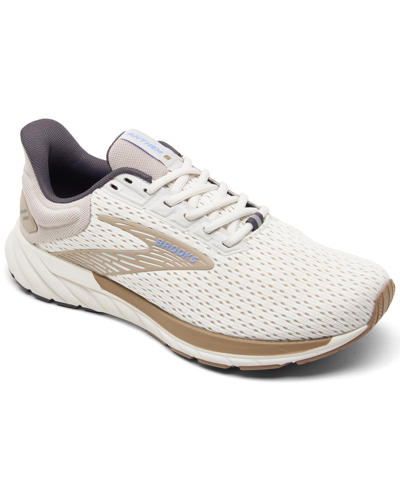 Shop Brooks Women's Anthem 6 Running Sneakers From Finish Line In Coconut,portabella,iris