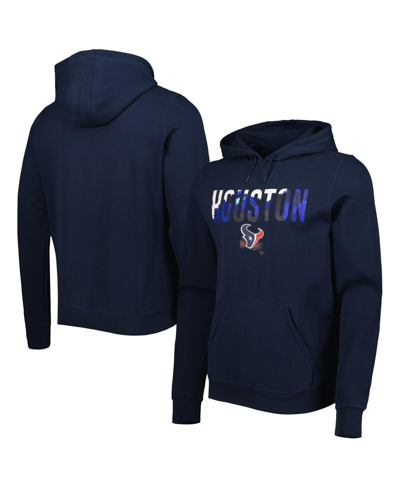 New Era Men's  Navy Houston Texans Ink Dye Pullover Hoodie In Navy